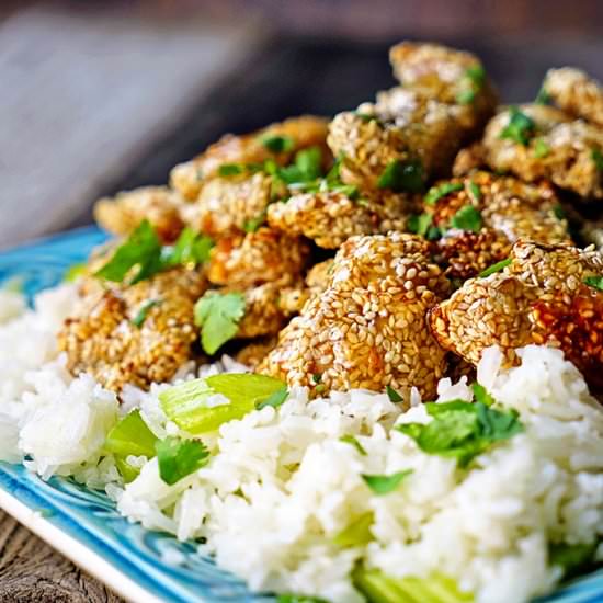 Baked Sesame Chicken with Honey - Recipe photo by keviniscooking