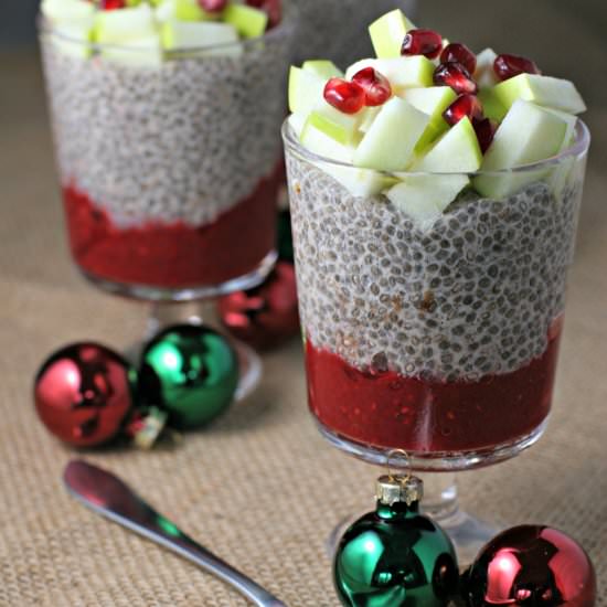 Christmas Chia Seed Parfaits - Recipe photo by crissy0316