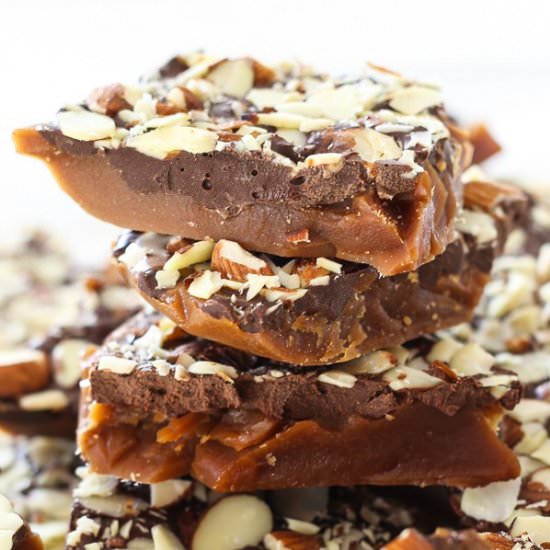 Almond Toffee - Recipe photo by rasamalaysia