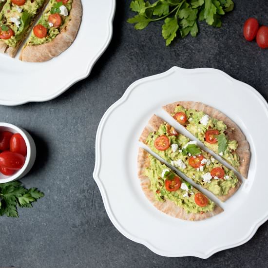 Avocado on Pita - Recipe photo by Pretty in Pistachio