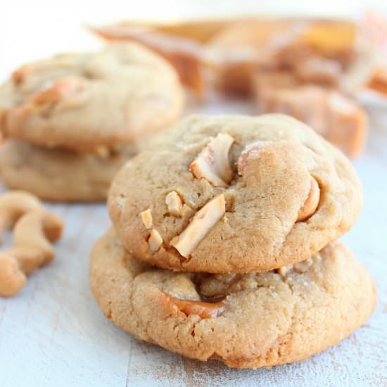 Salted Caramel Cashew Cookies - Recipe photo by Whitney Bond