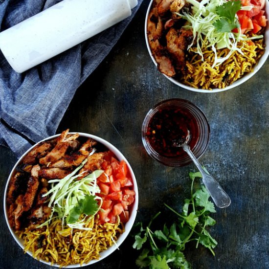 Grilled Chicken with Flavored Rice - Recipe photo by umamikitchen