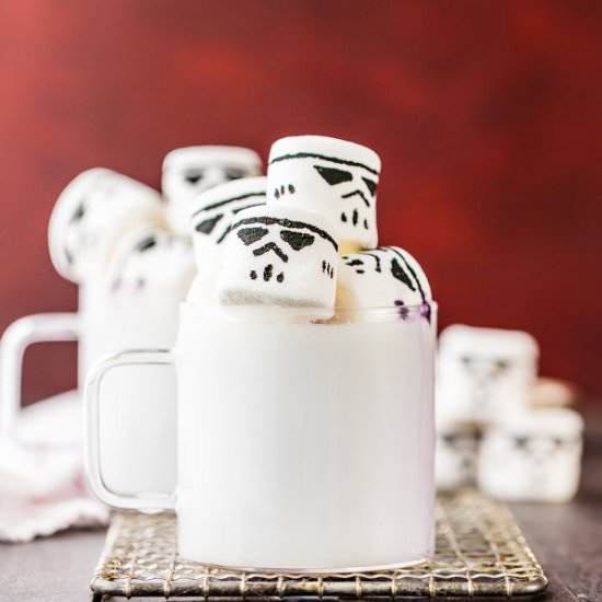 Stormtrooper Marshmallows - Recipe photo by the cookie rookie