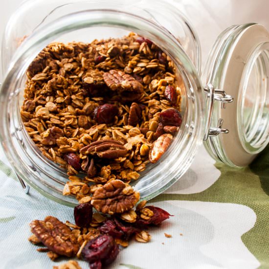 Cranberry Gingerbread Granola - Recipe photo by Foodwhine