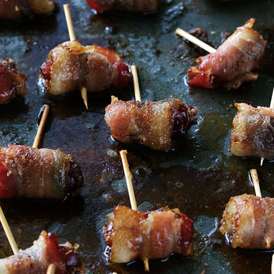 Bacon-Wrapped Dates - Recipe photo by thealmondeater
