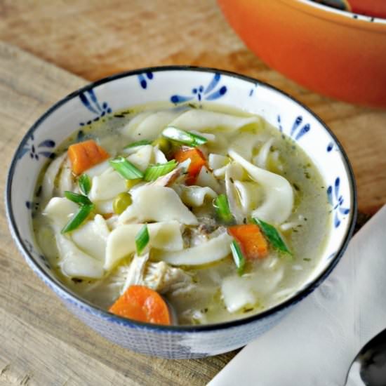 Easy Homemade Chicken Noodle Soup - Recipe photo by loavesanddishes