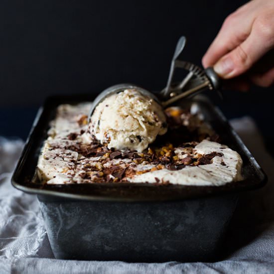 No-Churn Chestnut Ice Cream - Recipe photo by onetoughcookie