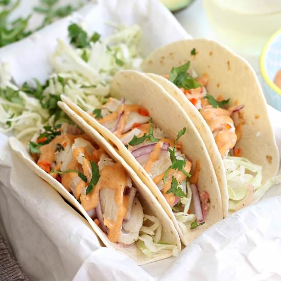 Cod Fish Tacos - Recipe photo by Delightful Mom Food