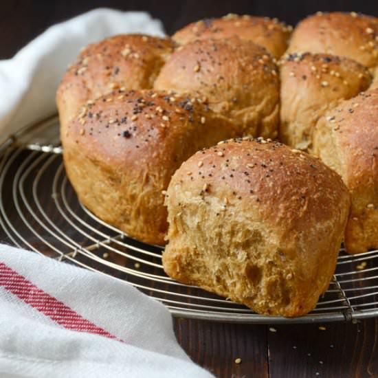 Anadama Rolls - Recipe photo by garlic and zest