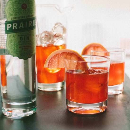 Grapefruit Negroni - Recipe photo by athoughtforfood
