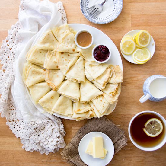 Traditional Russian Blintzes - Recipe photo by ImmigrantsTable