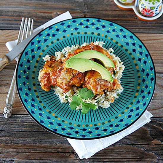Chipotle Baked Chicken with Rice - Recipe photo by Unruly Bliss