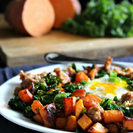 Sweet Potato Sausage Hash {Paleo} - Recipe photo by paleorunningmomma