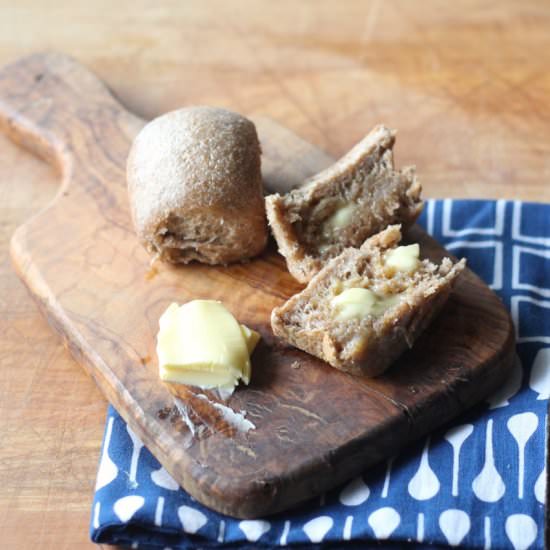 Whole Wheat Sourdough Dinner Rolls - Recipe photo by scratch-eats