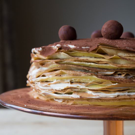 Tiramisu Pancake Cake - Recipe photo by Sarah VanEigenKweek