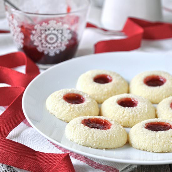 Strawberry Coconut Cookies - Recipe photo by kouzinista