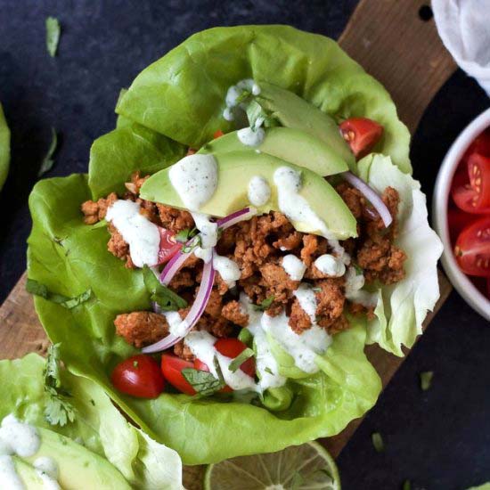 Ground Turkey Tacos in Lettuce Wrap - Recipe photo by joyfulhealthyeats