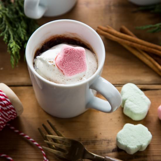 Cinnamon Marshmallow Mug Brownie - Recipe photo by Jelly Toast