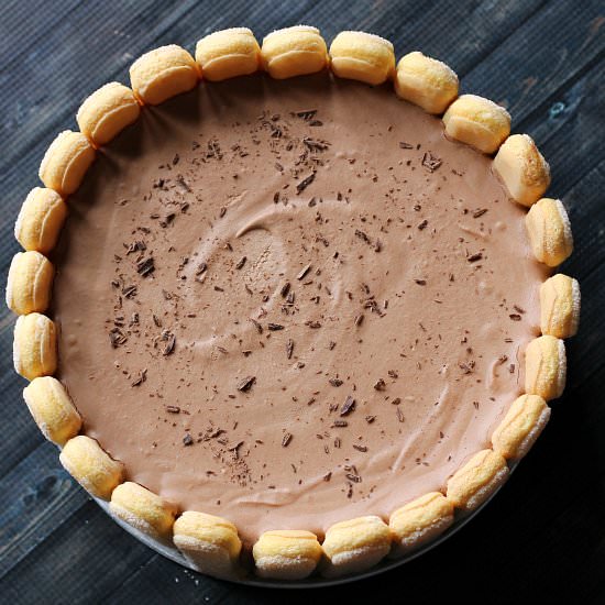Fancy Chocolate Charlotte Cake - Recipe photo by hearthandvine