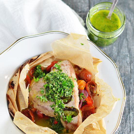 Tuna En Papillote - Recipe photo by lexibites