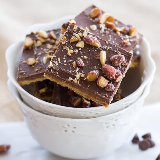 Graham Cracker Toffee - Recipe photo by a latte food