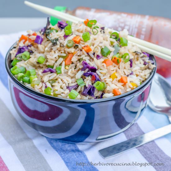 Spicy Sriracha Rice - Recipe photo by Herbivore Cucina