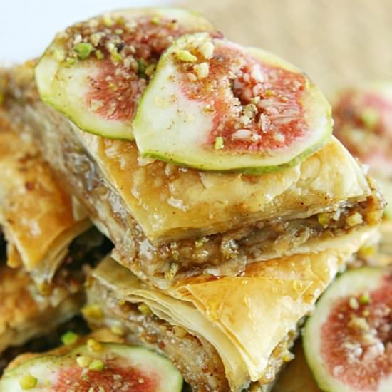 Pear and Fig Baklava - Recipe photo by yummycrumble
