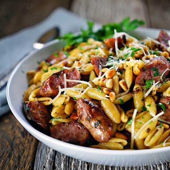 Pignolias and Browned Butter Pasta - Recipe photo by keviniscooking
