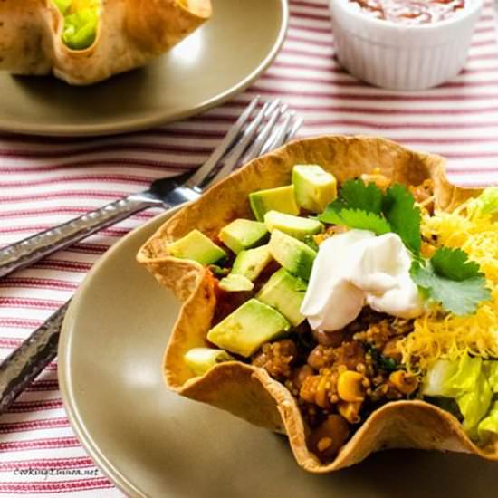 Quinoa Taco Salad Bowl - Recipe photo by wendypolisi