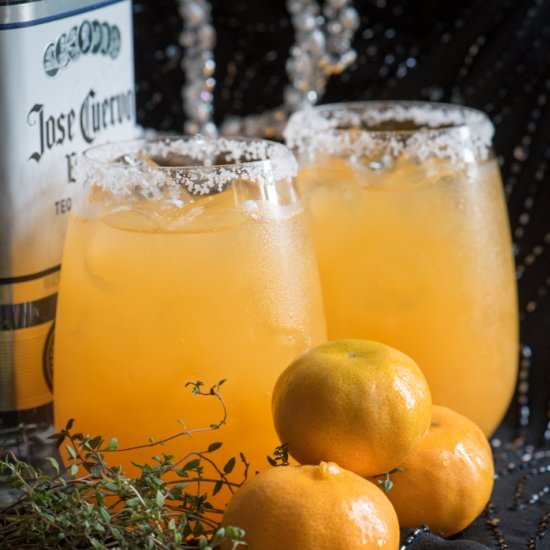 Clementine Thyme Margarita - Recipe photo by Bridget Lund aka TheRecipeWench