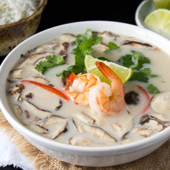 Thai Coconut Soup - Recipe photo by Simple Healthy Kitchen