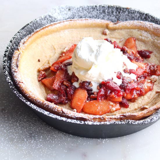 Cranberry-Apple Dutch Baby - Recipe photo by SweetSimpleKitchen