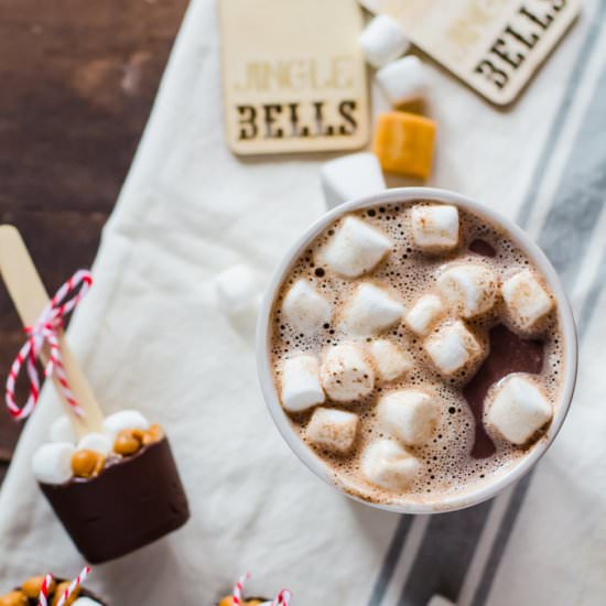 Salted Caramel Hot Chocolate - Recipe photo by cookienameddesire