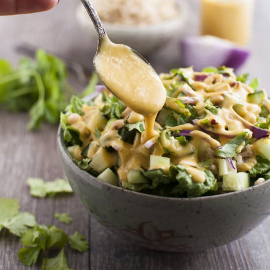 Curry Green Salad - Recipe photo by The.Organic.Dietitian
