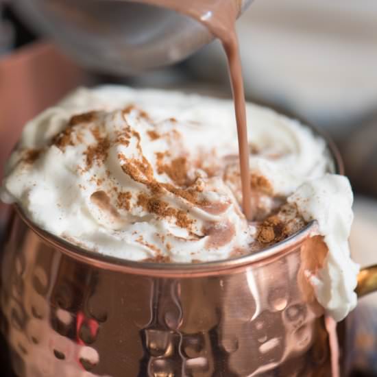 Easy Nutella Hot Chocolate - Recipe photo by Bridget Lund aka TheRecipeWench