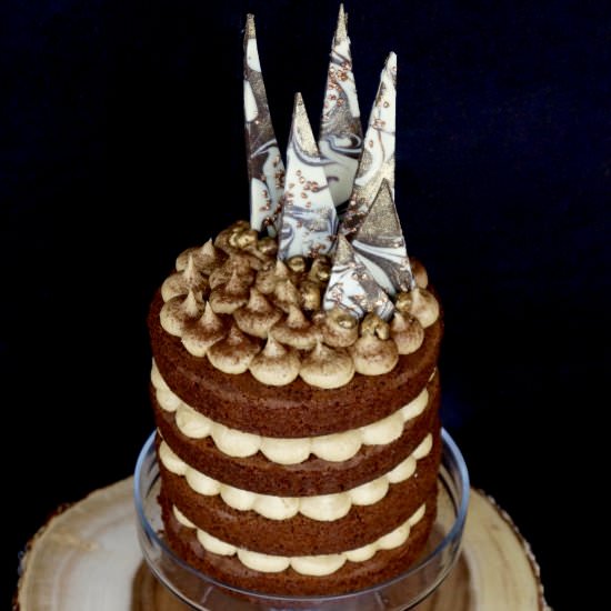 Mocha Cake with Biscoff Filling - Recipe photo by BakedByH