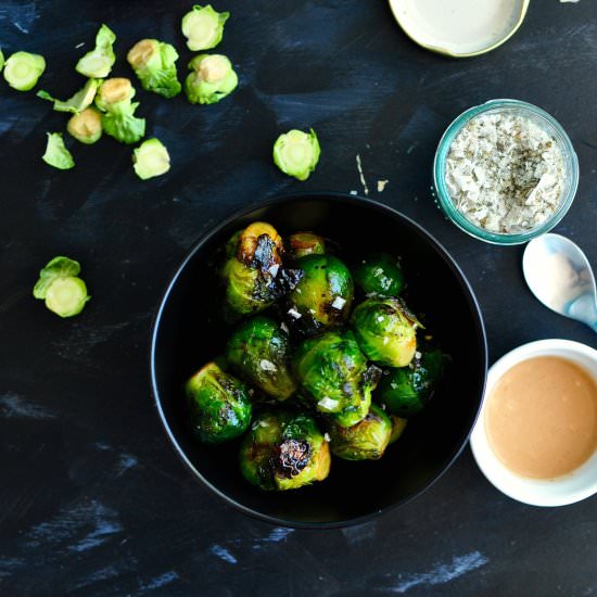 Charred Brussel Sprouts - Recipe photo by mysecondbreakfast