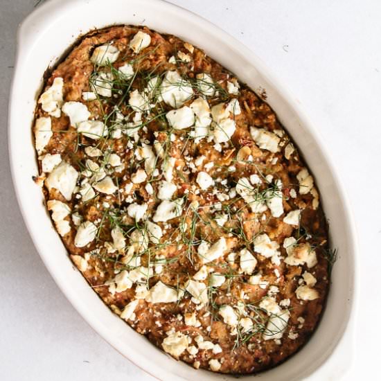 Roasted Red Pepper Fennel Dip - Recipe photo by rootingthesun