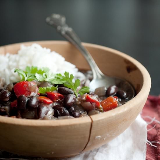 Cuban Beans and Rice - Recipe photo by foodsofourlives