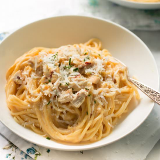 Pumpkin Alfredo Sauce Pasta - Recipe photo by PrimaveraKitchen