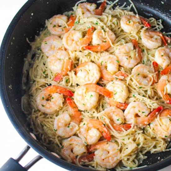 Shrimp Scampi Pasta (Gluten free) - Recipe photo by Tastefulventure