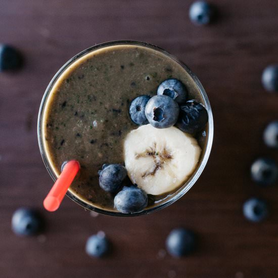 Peanut Butter Power Smoothie - Recipe photo by thekentuckygent