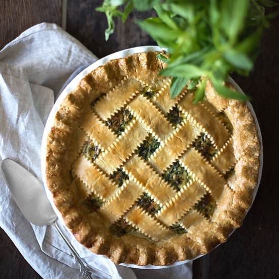 Wholewheat Spinach & Ricotta Pie - Recipe photo by mattersofthebelly