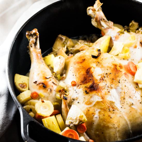 Chicken in Immunity Boosting Broth - Recipe photo by Whole Food Bellies