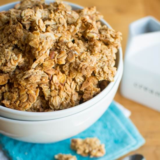 Brown Butter Salted Caramel Granola - Recipe photo by A baJillian Recipes