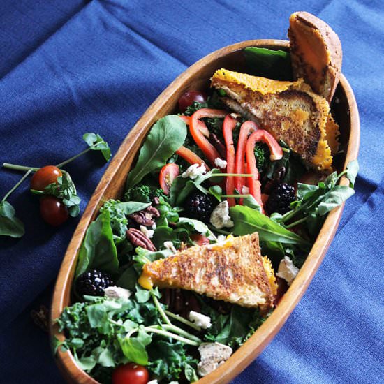 Grilled Cheese + Tomato Soup Salad - Recipe photo by beetsandberries