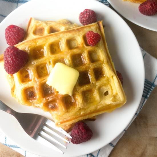 Vanilla Buttermilk Waffles - Recipe photo by kirstywats