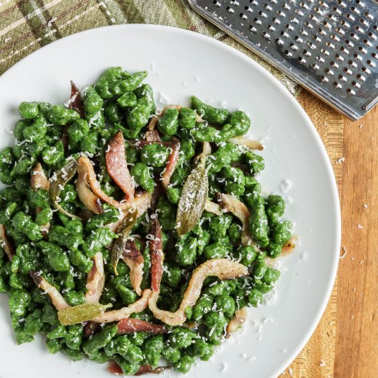 Spinach Spätzli - Recipe photo by TaraMar