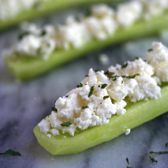 Cucumber Feta Boats - Recipe photo by strawmarysmith