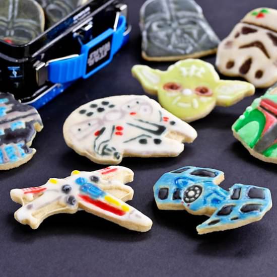Star Wars Cardamom Butter Cookies - Recipe photo by rotinrice